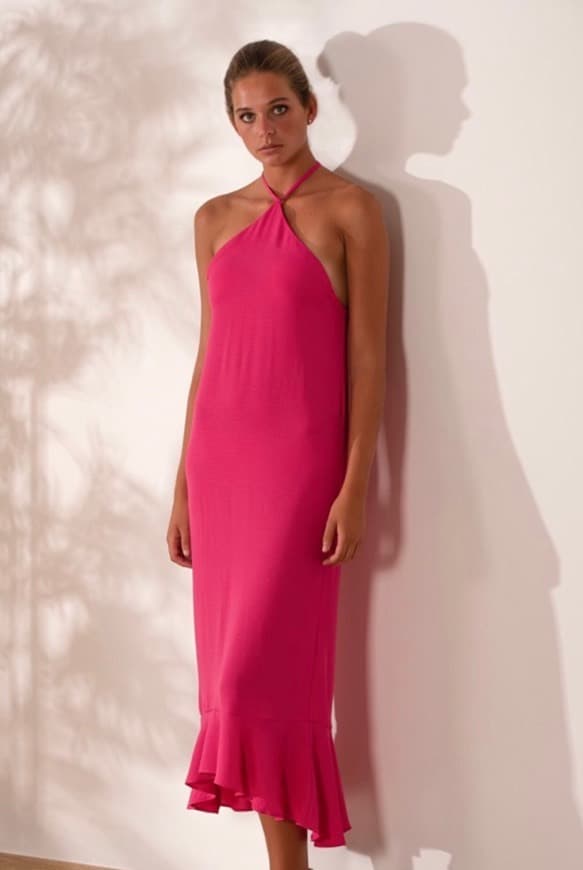 Product Vestido dara fucsia