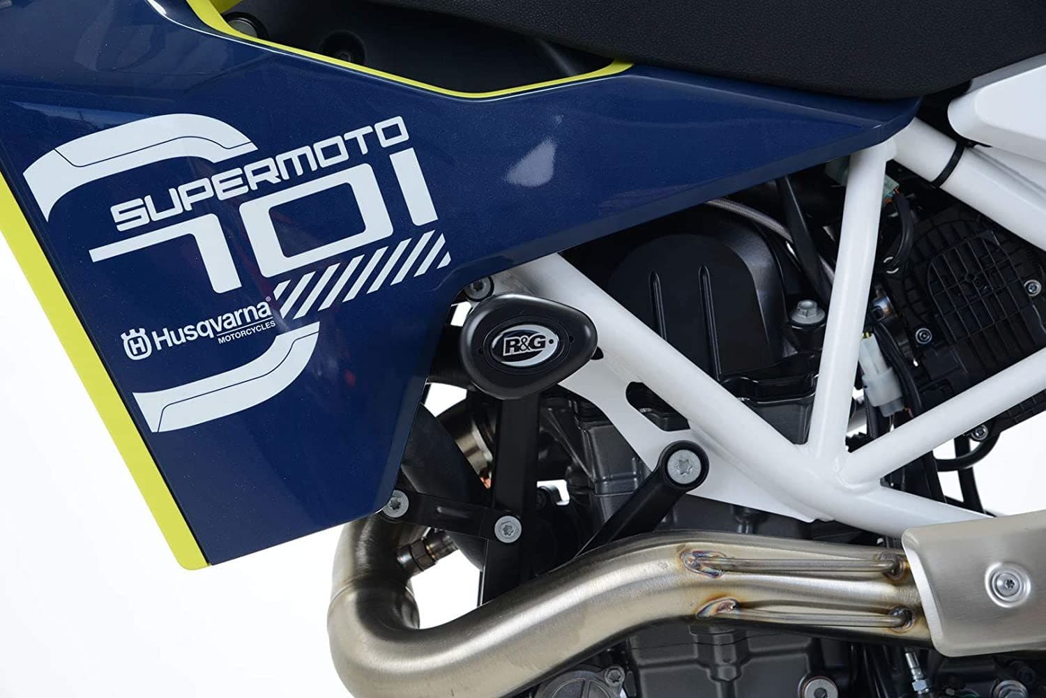 Place Husqvarna 701 Enduro Sm Supermoto 16-17 Protección Del Motor Antiempotramiento Azul