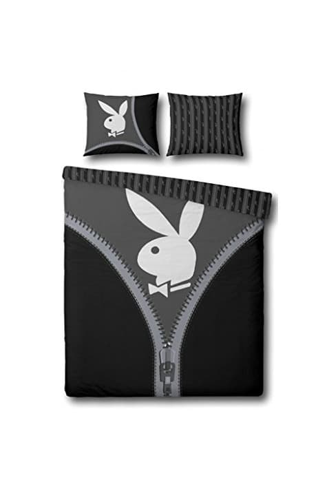 Product Playboy Zipper - Juego de funda de edredón y funda de almohada,