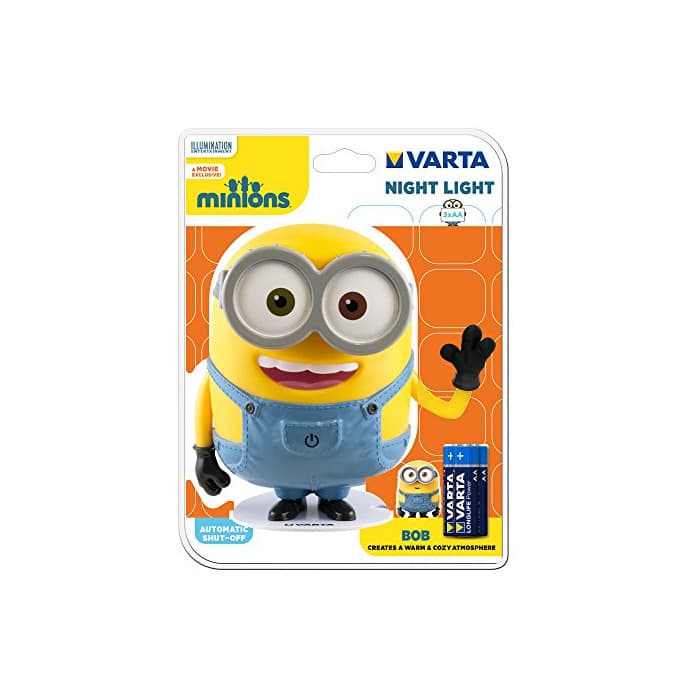 Producto Varta LED Minions Luz de Noche con 3 Pilas AA Incluidas