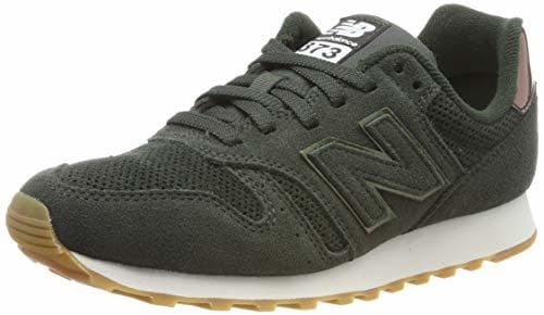 Fashion New Balance 373, Zapatillas para Mujer, Verde