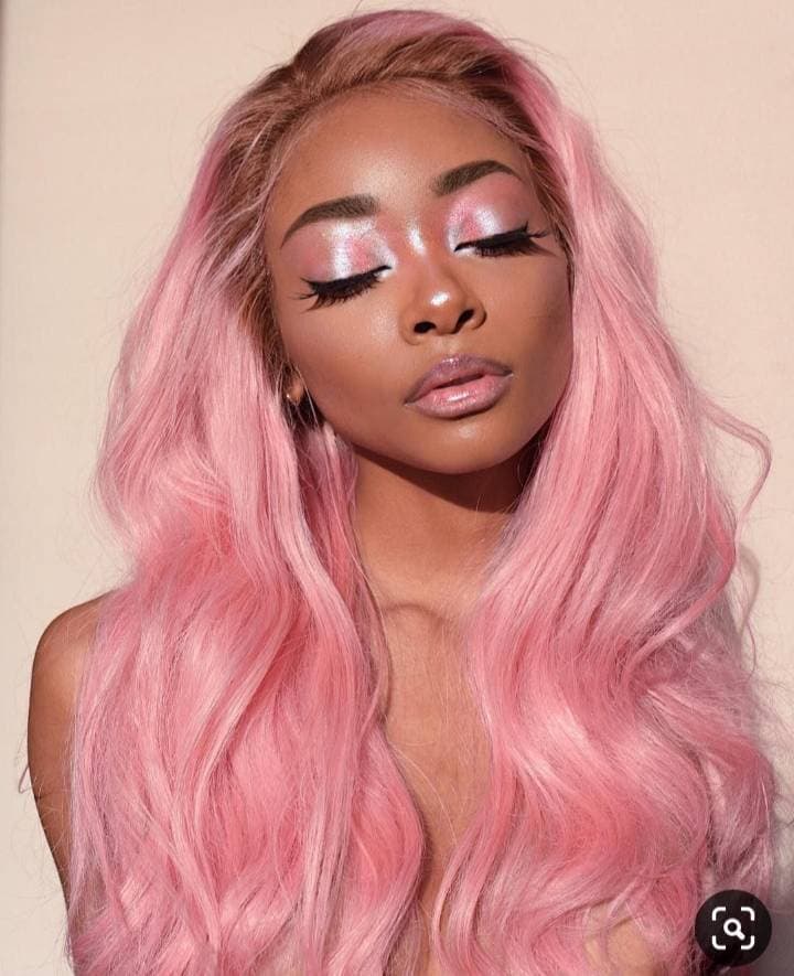 Moda Rosa pastel pele negra 🥰