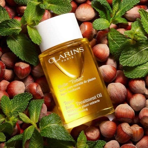 Product óleo de corpo clarins 