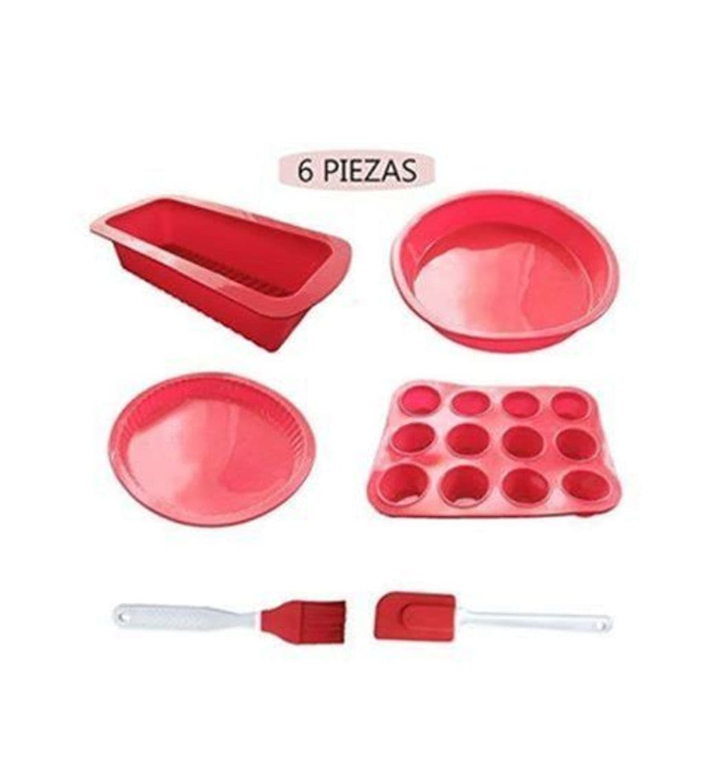 Product Set de 4 Moldes de Silicona de Repostería y Pastelería para Horno