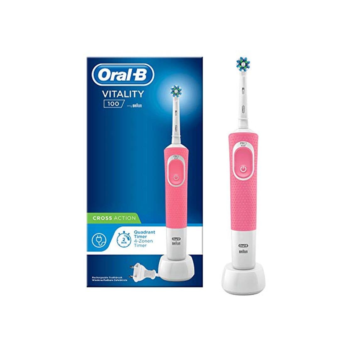 Belleza Oral-B Vitality 100 Rosa Crossaction Eléctrico