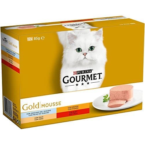 Place Purina Gourmet Gold Mousse comida para gatos Surtido sabores 12 x 85