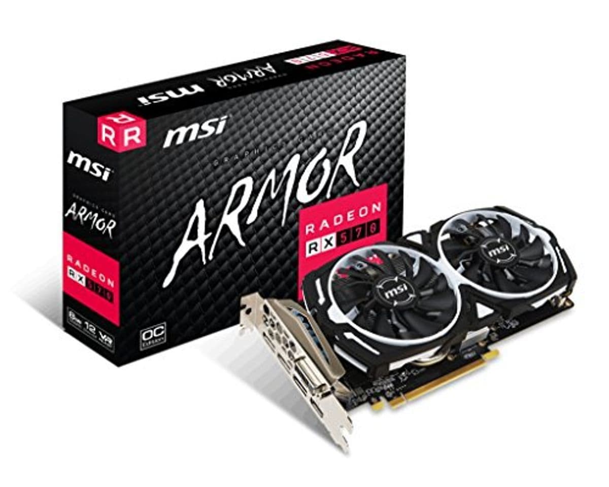 Product MSI Radeon RX 570 Armor ARMOR 8G OC - Tarjeta gráfica