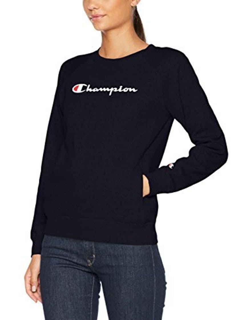 Fashion Champion Classic Logo para Mujer Sudadera, Azul