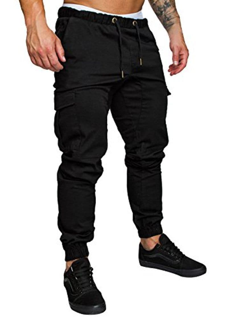 Producto FGFD Pantalones de Hombre Jogger Deportivos Pantalón Cargo Casuales Chino de Algodón