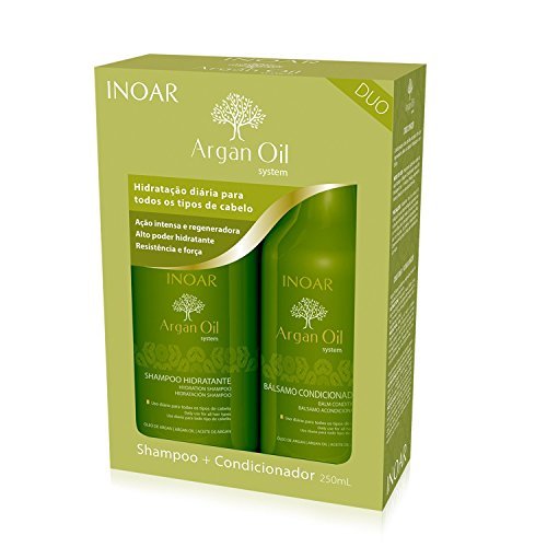 Beauty Inoar Dúo Argán Oil Champú y Acondicionador Alisado de Queratina