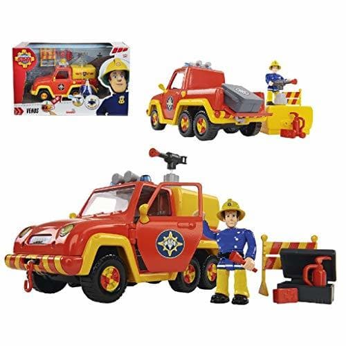 Product Sam el bombero- Vehículo con Figura, Color Rojo