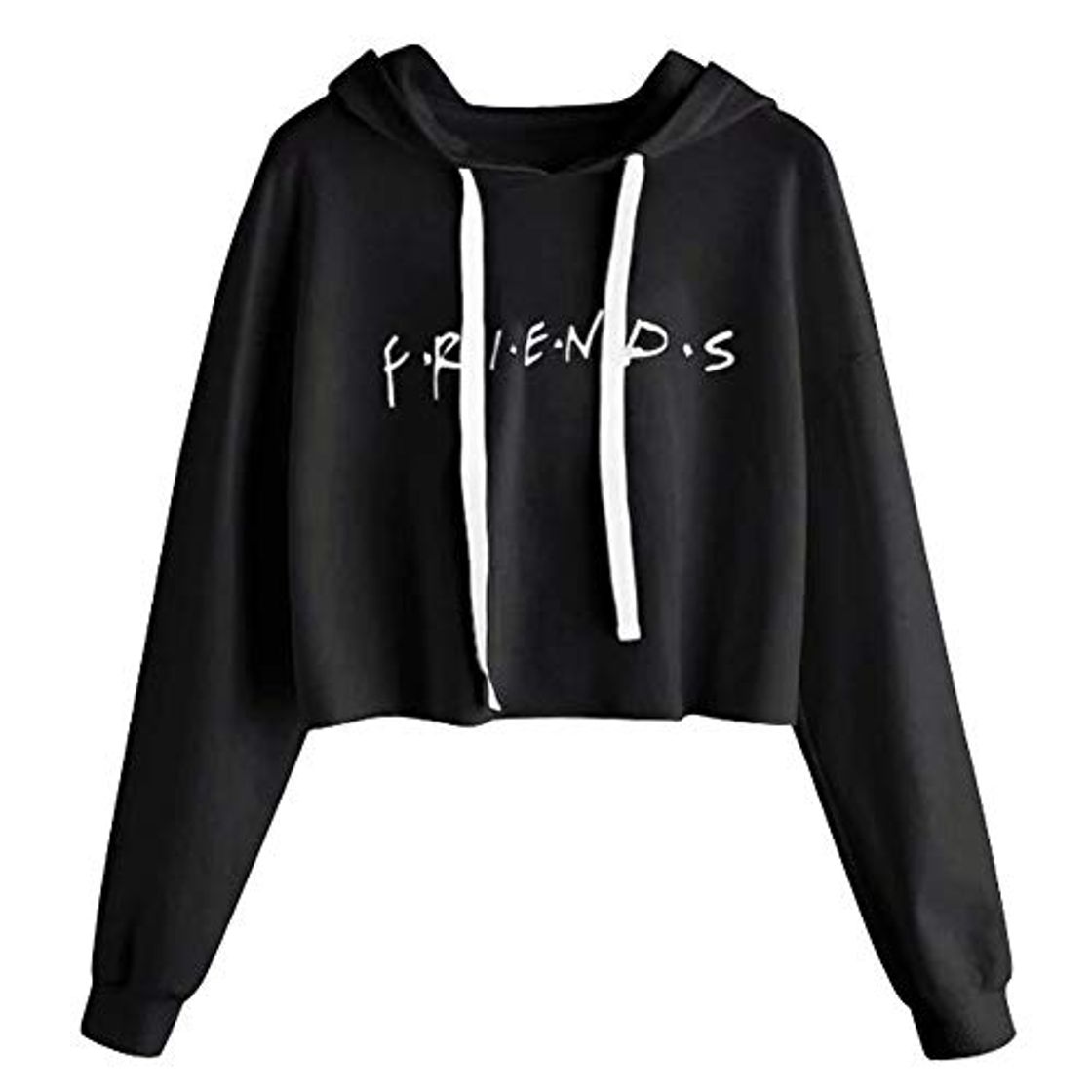 Moda Sudadera Friends Mujer Serie con Capucha Casual Pullover Hip Hop Danza Camisetas Mejores Amigas Manga Larga Encapuchado Otoño Invierno Primavera para Gemelos Hermanas Baggy Jumper Crop Top Streetwear