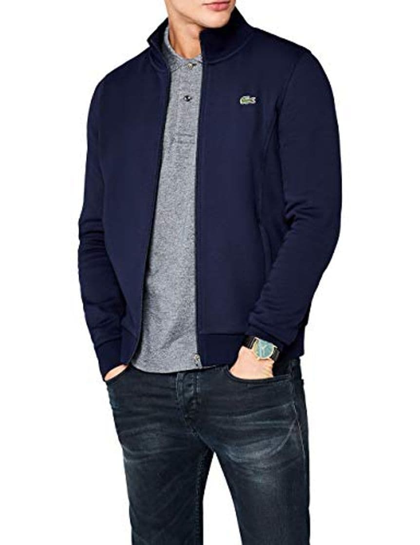 Fashion Lacoste SH7616 Sudadera Cremallera, Azul