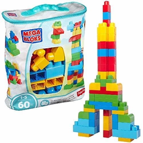 Product Mega Bloks Bolsa clásica con 60 bloques de construcción, juguete para bebé