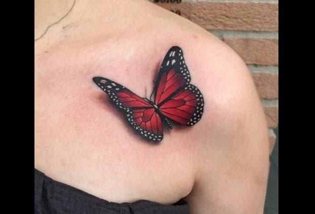 Moda Tatoo Borboleta 