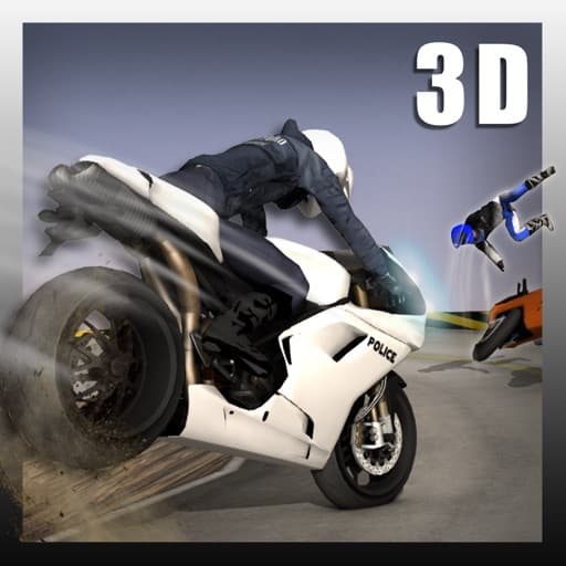 App Policía rápido piloto de motos 3d - subiendo la colina juego de carreras