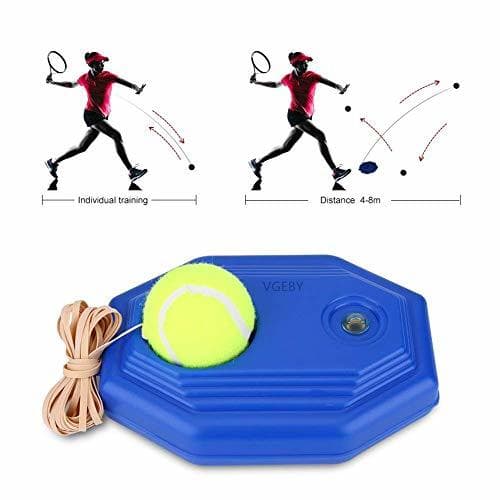 Place Tenis de Entrenamiento Pelota y Cuerda de Goma de Alta Elasticidad con