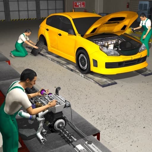 App Carro Mecánico Motor Revisión Auto Reparar Fábrica