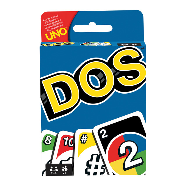 Producto Mattel Games DOS, juego de cartas de UNO