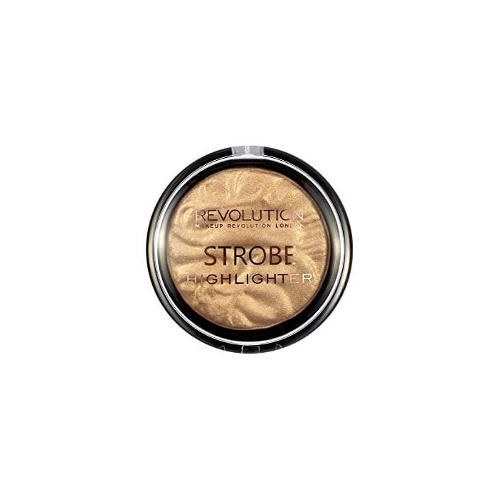 Beauty Makeup Revolution Strobe Highlighter Gold Addict Rozświetlacz do twarzy