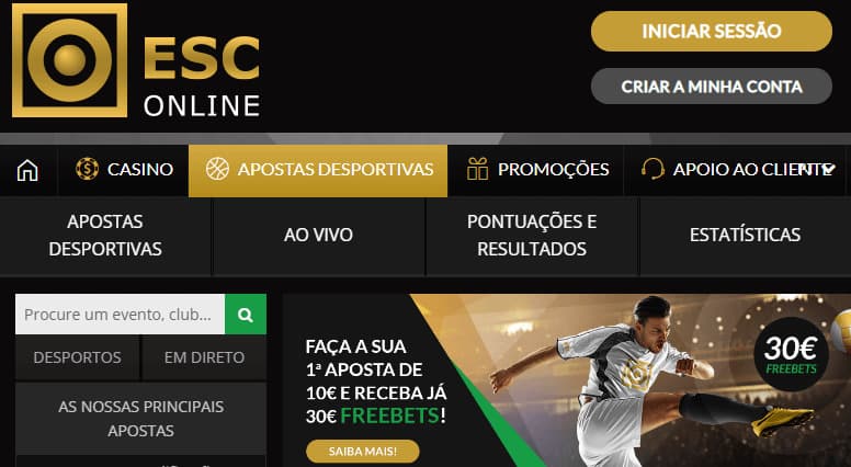 App Crie já a sua conta! ESC Online.