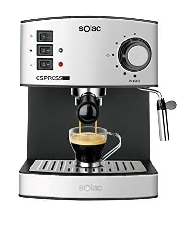 Home Solac CE4480 Espresso-Cafetera de 19 Bares con vaporizador