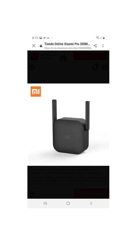 Product Repetidor wifi xiaomi