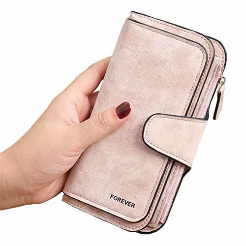 Product Gran Capacidad Cartera de Cuero de Mujer, Bloqueo RFID Monedero de Piel