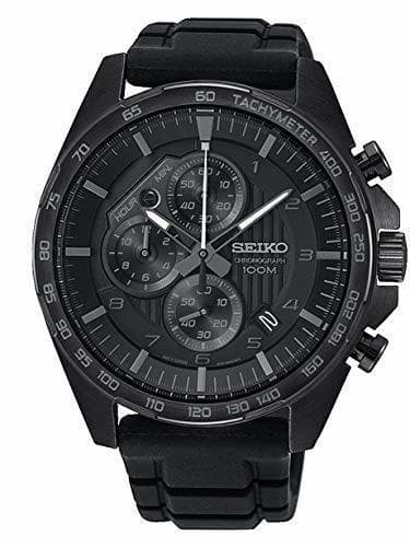 Lugar Seiko Reloj Cronografo para Hombre de Cuarzo con Correa en Silicona SSB327P1