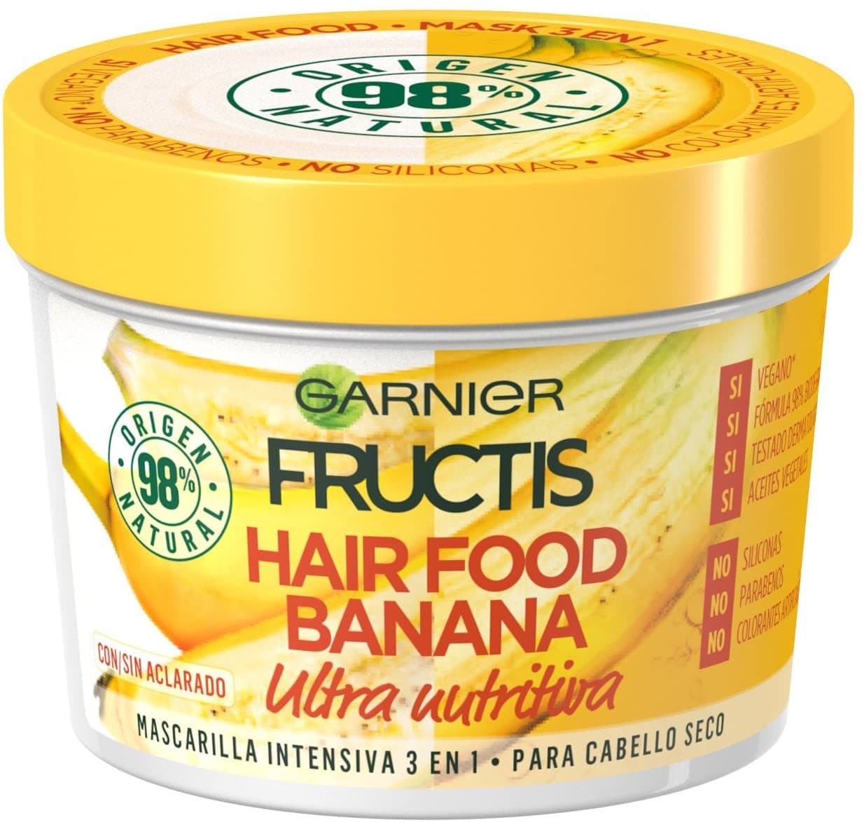 Producto Garnier Fructis Hair Food Acondicionador Nutritivo de Banana para Pelo Seco