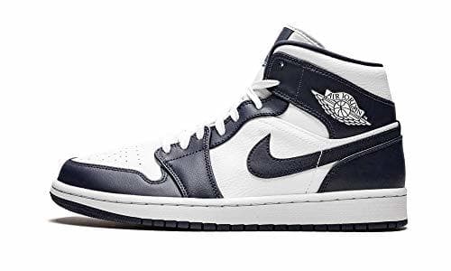 Product Nike Air Jordan 1 Mid, Zapatos de Baloncesto para Hombre, Blanco