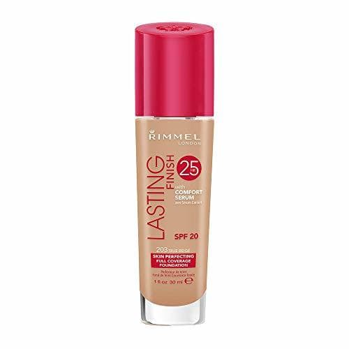 Belleza Rimmel London Lasting Finish Foundation 25H Base de Maquillaje Tono 203 True