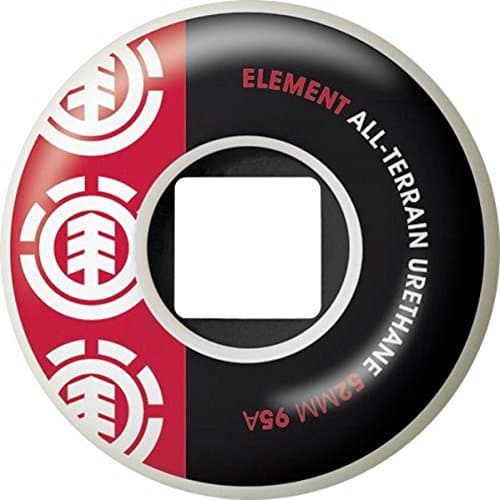 Lugar Element Section 52mm White Black Red 95a At Skate Wheels by ELEMENT