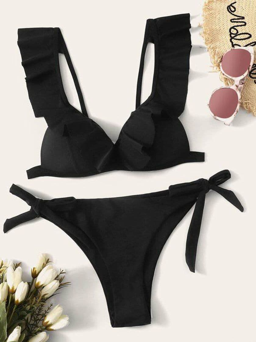 Producto Bikini volantes con lazada lateral