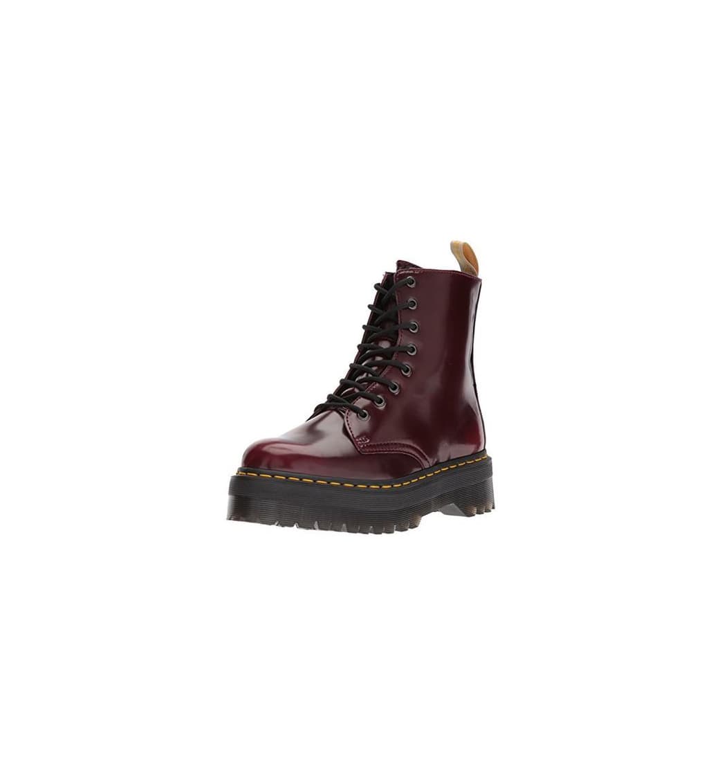 Fashion Dr. Martens 2976 botina vegano rojo cereza Cambridge Cepillo rojo burdeos 21802600,