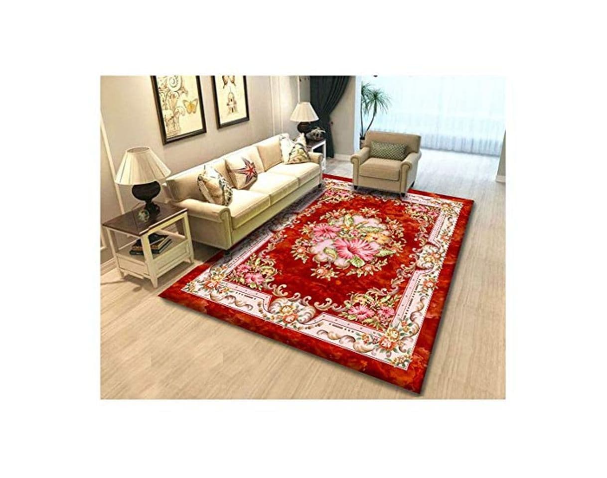 Product Tradicional Oriental Geométrico Diseño Rosetón Decorativa Alfombra Tapete para Sala de Estar Comedor Dormitorio 5 40 * 60cm