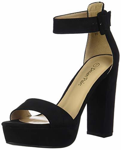 Product Dream Pairs Hi-Lo Sandalias de Tacón Alto Pump Plataforma Ante para Mujer