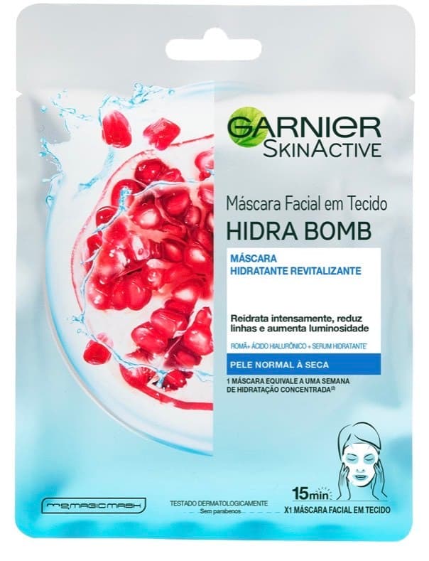 Moda GARNIER: Máscara facial Hidra Bomb com Romã