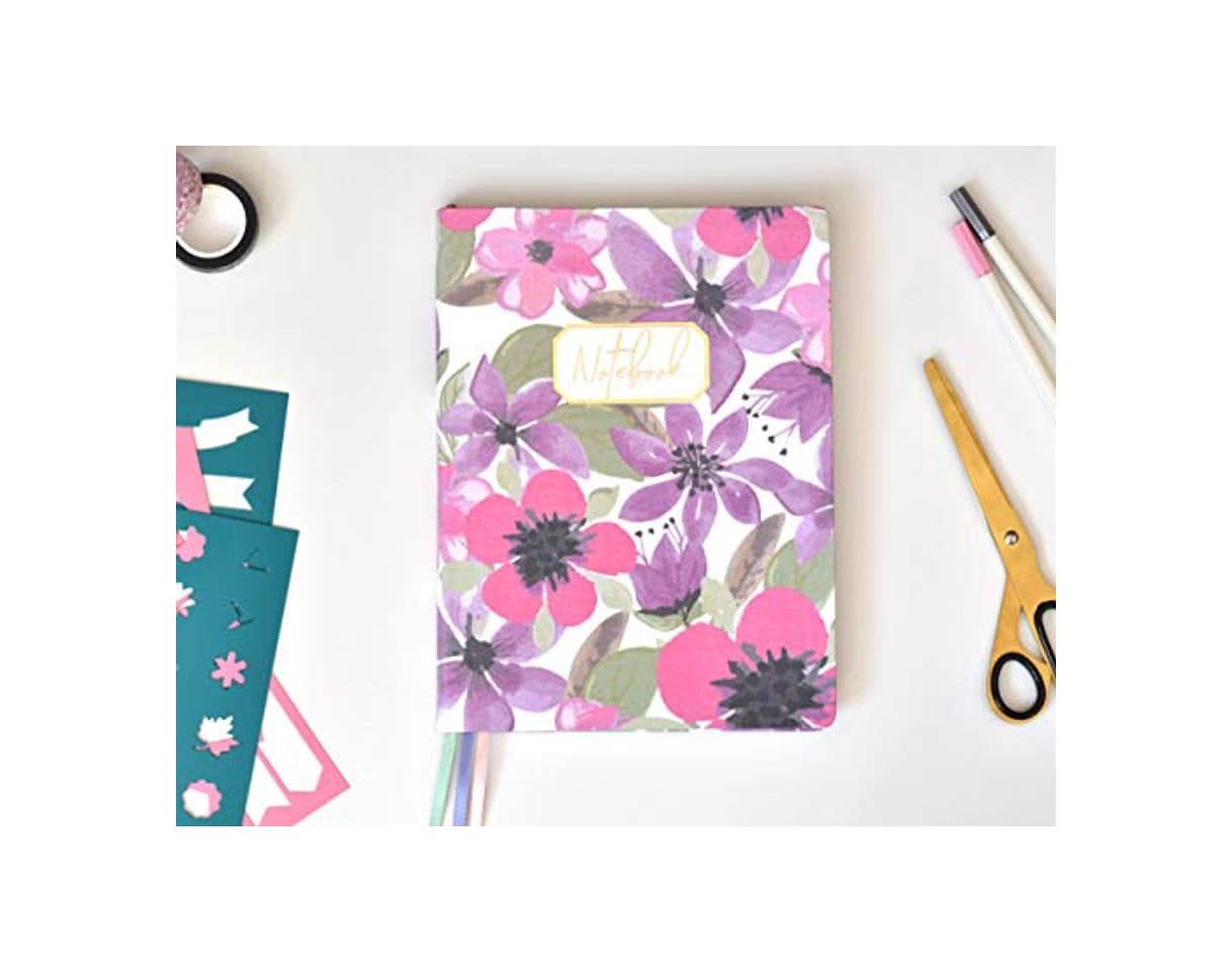 Producto Bullet Journal XL/Cuaderno Punteados - Plantillas De Regalo - Tamaño 19x25cm- Tapa