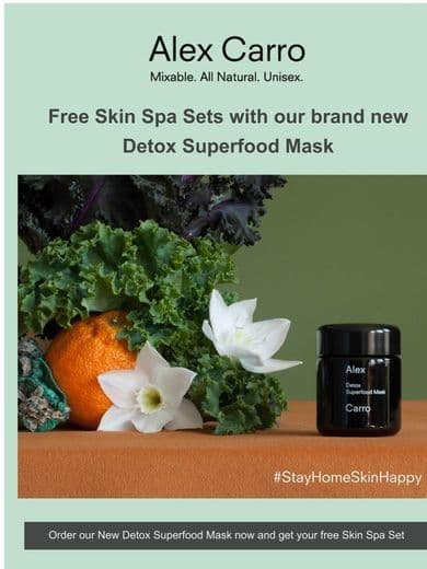 Product Detox Superfood Mask Alex Carro