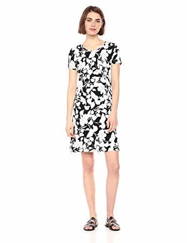 Product Amazon Essentials - Vestido de manga corta holgado con cuello redondo para