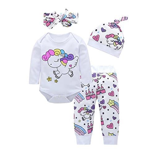 Fashion K-youth Conjuntos Bebe Niña Navidad Estampado Animal Body Bebe Manga Larga Monos