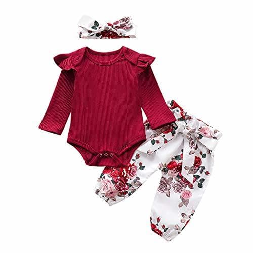 Fashion Ropa Bebe Niña Manga Larga Monos Tops