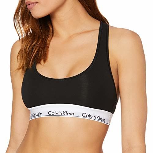 Producto Calvin Klein 0000F3785E, Sujetador Deportivo para Mujer, Negro