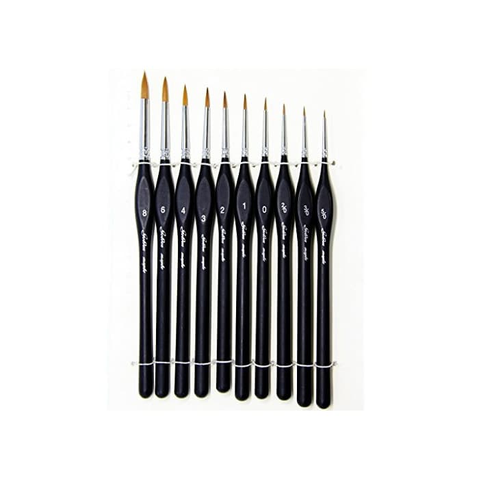 Product Pinceles para Pintura, 10 pcs Miniatura Cepillos para Pintura de Arte Brochas