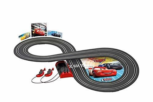 Producto Carrera- Disney-Pixar Cars Juego con Coches, Multicolor, Talla Única