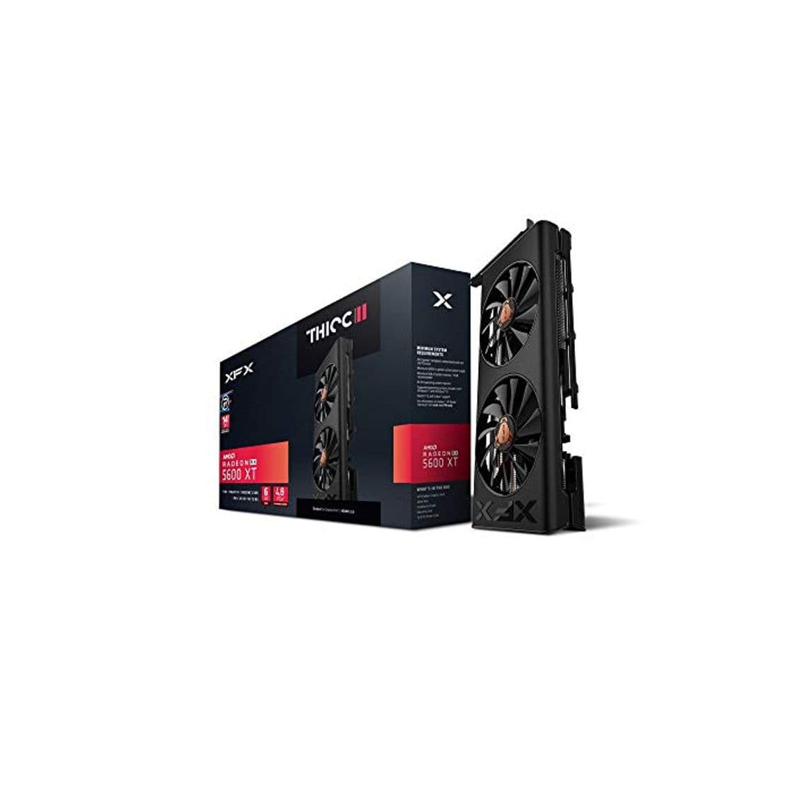 Producto XFX RX 5600 XT Thicc II PRO-14GBPS 6GB Boost UP to 1620MHz