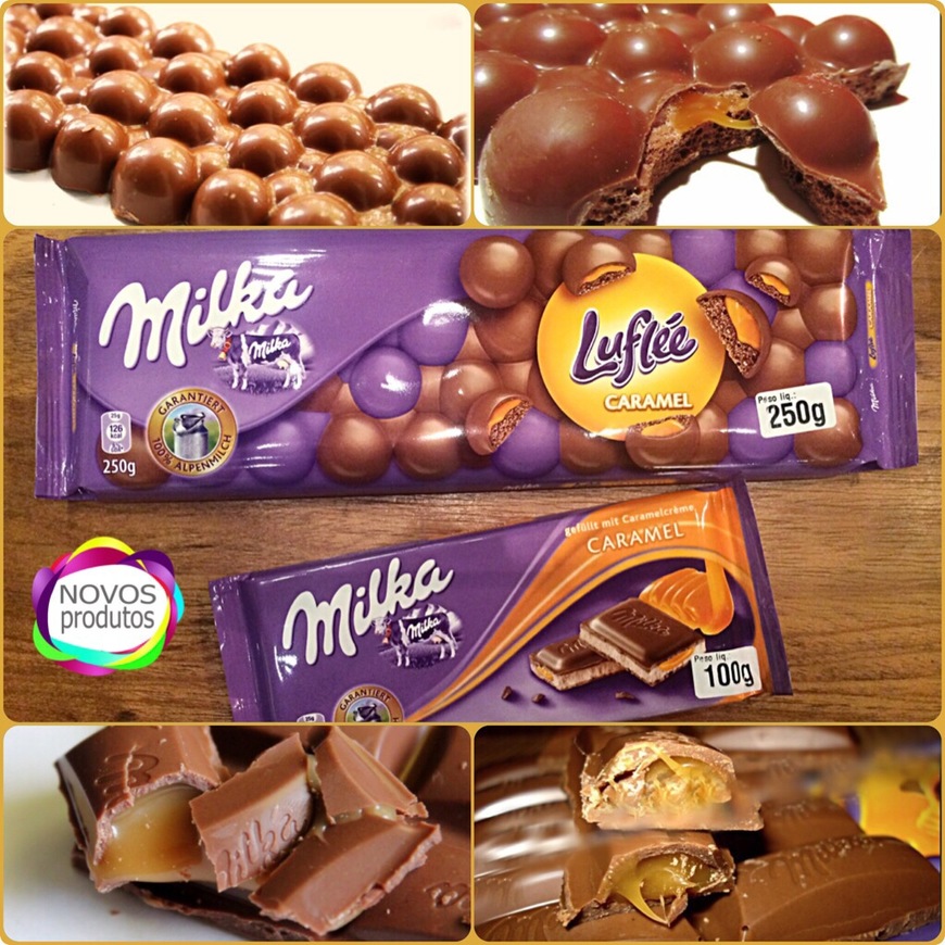 Producto Milka bubbly caramelo 