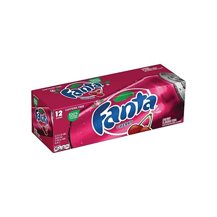 Producto Fanta Refresco con Gas, Sabor Cereza - Paquete de 12 x 355