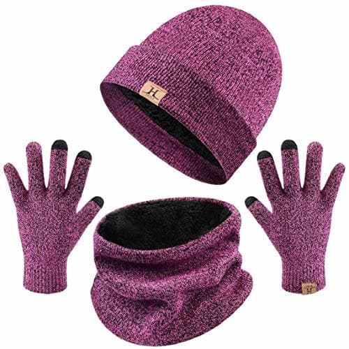 Producto heekpek Bufanda Gorro Guantes para Hombre Invierno Regalos para Hombre Mujer Unisexo